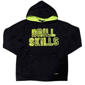 Tek Gear Black and Neon Green Hoodie